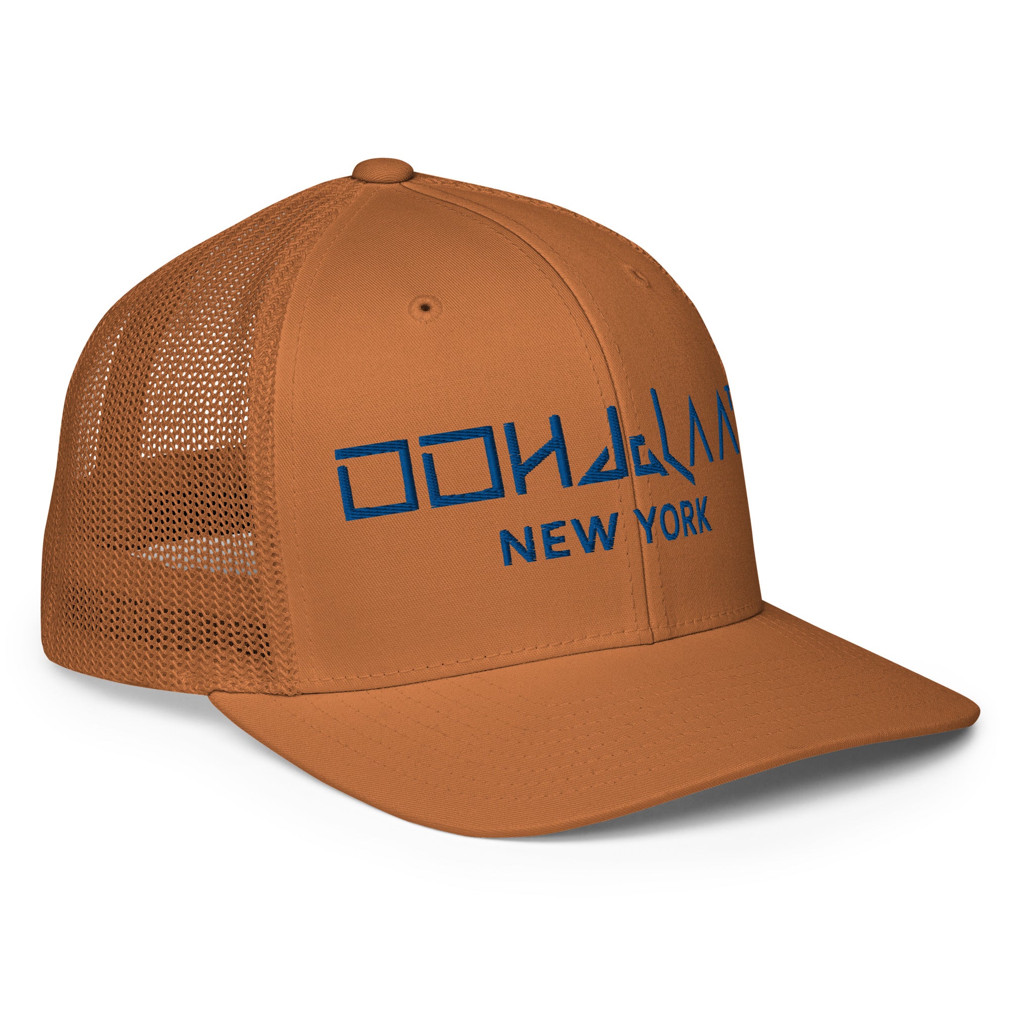 OOHdaLAA "Elegance Enigma" Luxury Brown Trucker Hat  Title: Elevate Your Style with the OOHdaLAA New York Embroidered Brown Trucker Hat - A Fusion of Luxury and Urban Chic